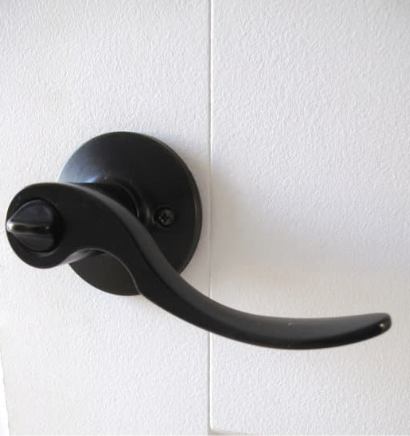 black door handle